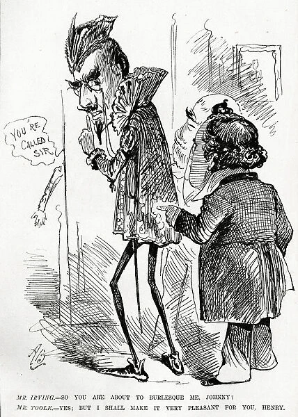 Cartoon, Henry Irving as Mephistopheles