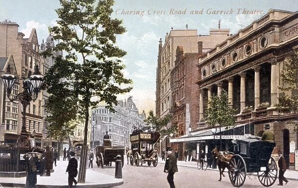 Charing Cross Road and the Garrick Theatre