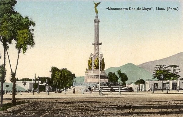 Dos de Mayo Monument, Lima, Peru, South America