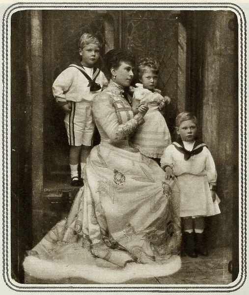 Duchess of York with her first three children