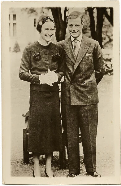 Duke of Windsor with Mrs Wallis Simpson - Chateau de Cande