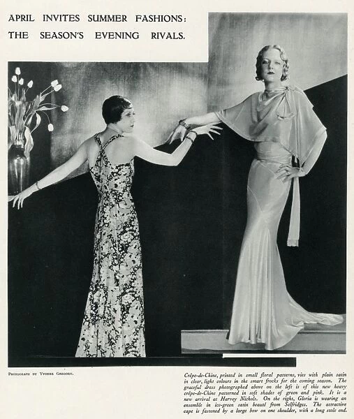 Fashion for summer evening wear 1932