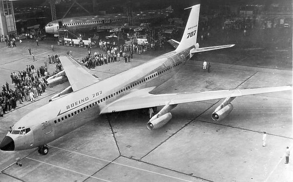 The first Boeing 707-121 N708PA is rolled out