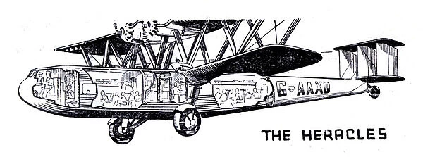 G-aXC Heracales, a Handley Page H. P. 45 biplane airliner