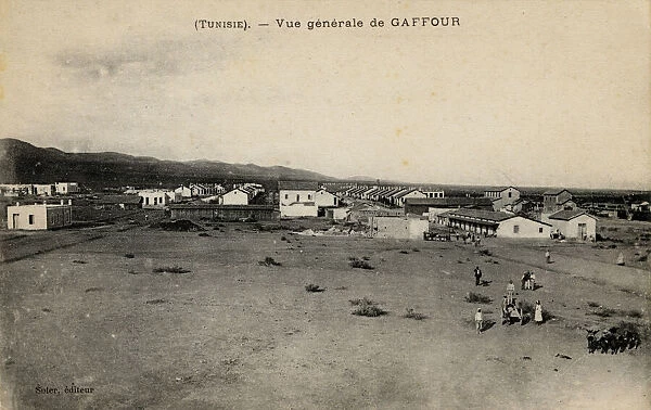 General view of Gaffour (Gaafour), Tunisia, North Africa