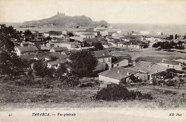 General view of Tabarca (Tabarka), Tunisia, North Africa