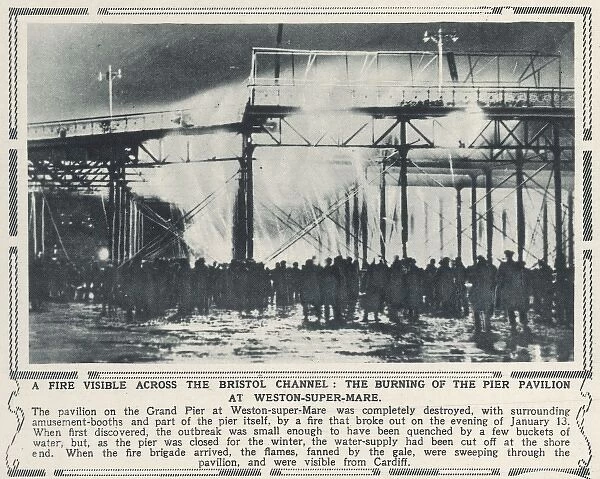 Grand Pier at Weston-Super-Mare burns down in 1930