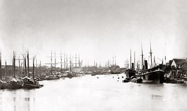 Hong Kong harbour, circa 1870s