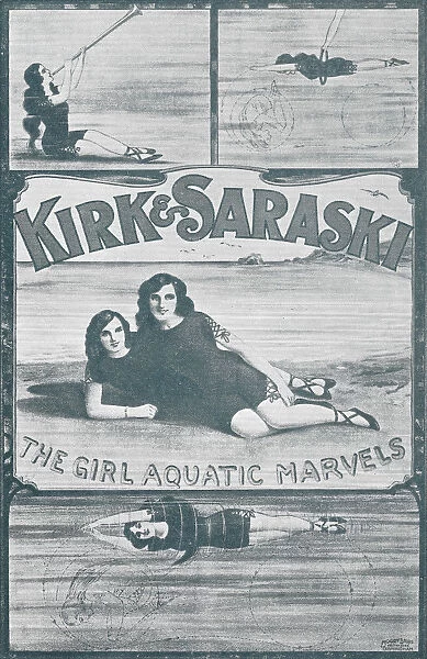 Kirk and Saraski music hall aquatic acrobats