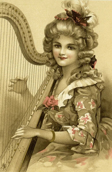 Lady with a harp