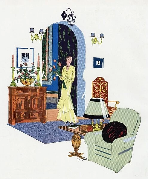 Lady in Sitting Room