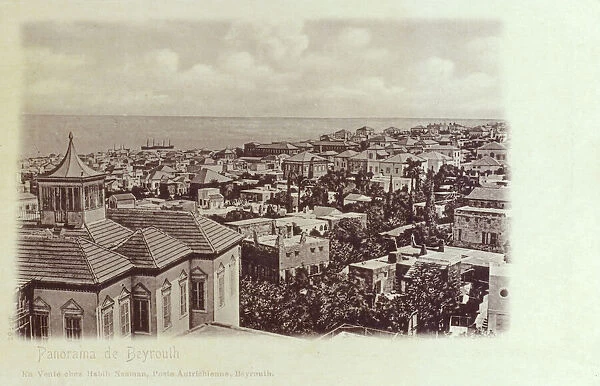 Lebanon - Beirut - Panorama over the rooftops out to sea