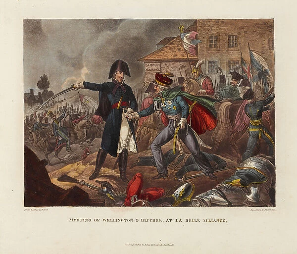 Meeting of Wellington and Blucher at La Belle Alliance