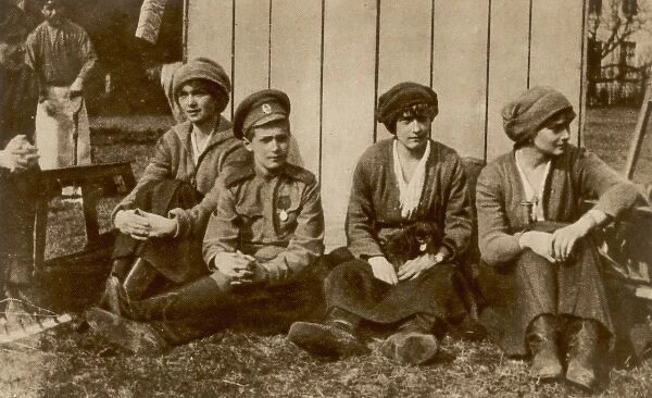 Members of the Russian Imperial Family during their captivit