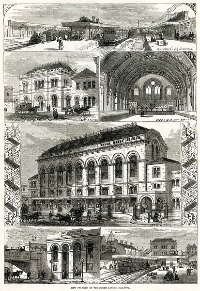 New stations on the North London railway 1870