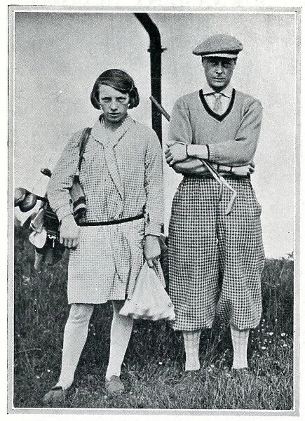 Prince of Wales at Le Touquet with favourite girl caddy