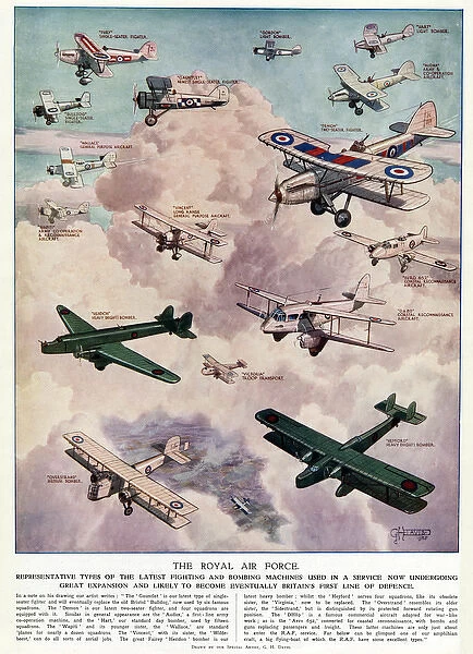RAF aircraft of 1935 by G. H. Davis