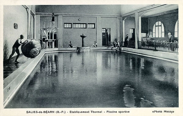Salies-de-Bearn, France - Thermal Baths - Sports Pool