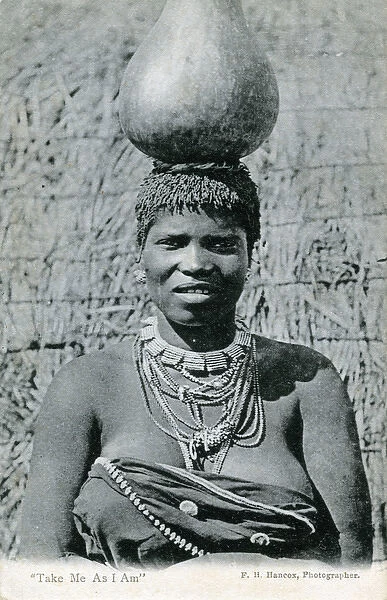 South Africa - Native South African in Traditional Dress