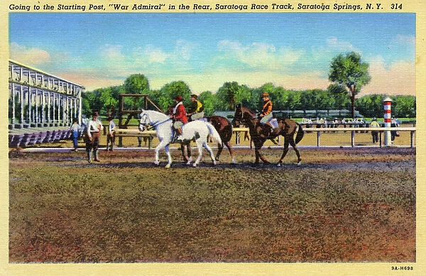 Starting Post, Saratoga Race Course, NY State, USA