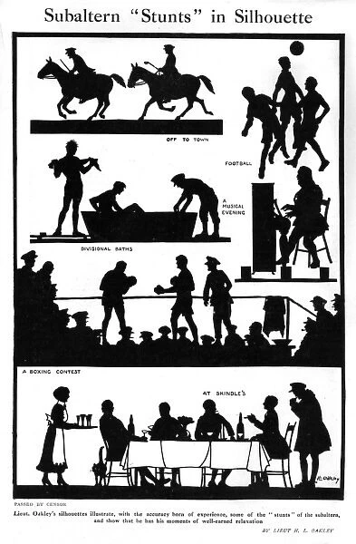 Subaltern Stunts in Silhouette by H. L. Oakley