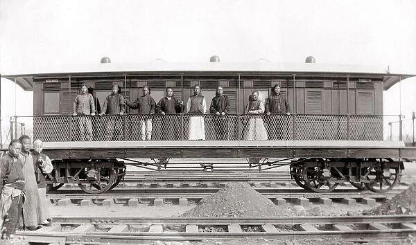 Train carriage, China c. 1900