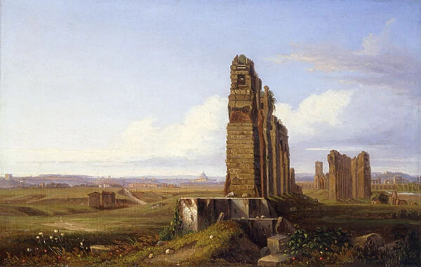 View of the Roman Campagna, by Franz Knebel