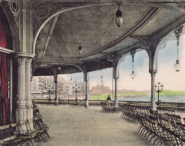A view of the terrace at the Kursaal, Ostend, Belgium, 1920s