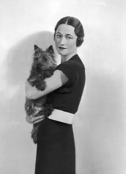 Wallis Simpson with her Dog