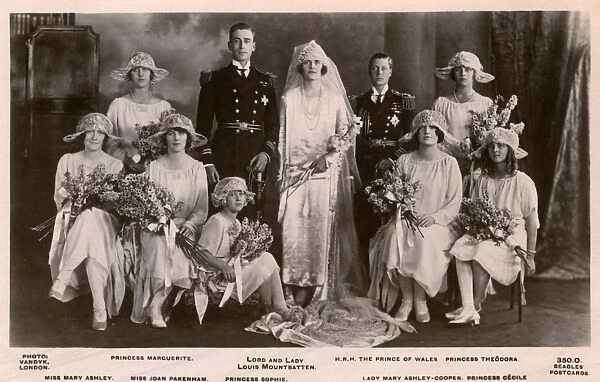 Wedding of Lord Louis Mountbatten and Miss Edwina Ashley