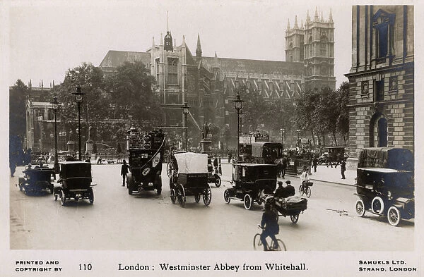 Westminster Abbey - viewed from the end of Whitehall