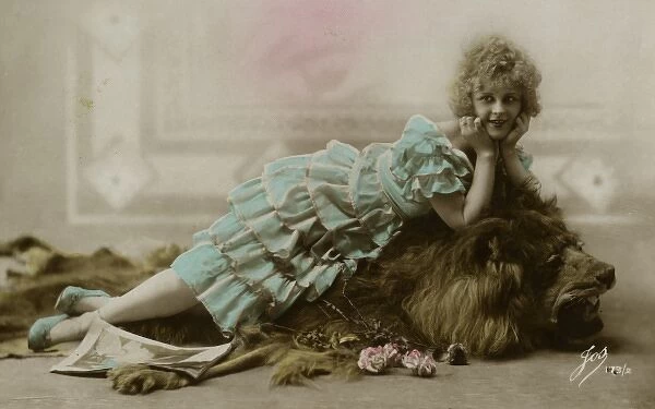 Woman with Lion 1920S?