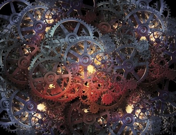 Cogs and gears, artwork F006  /  3948