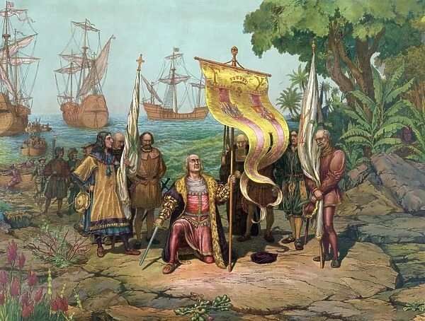 Columbus arrives in the Americas, 1492 C016  /  4494