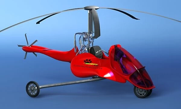 Commuter helicopter, computer artwork