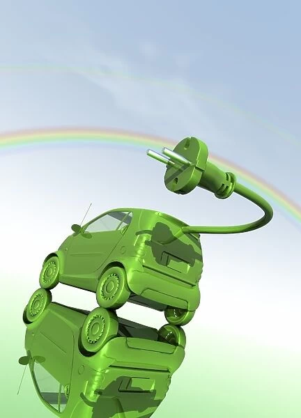 Electric car, conceptual artwork F005  /  0392