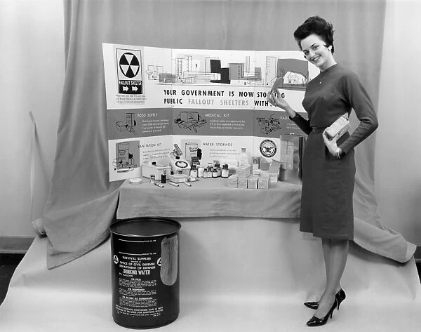 Fallout shelter supplies, USA, Cold War