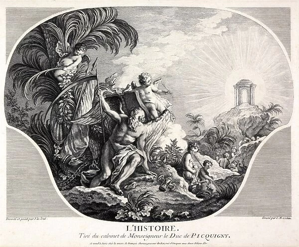 History allegory, 18th-century artwork