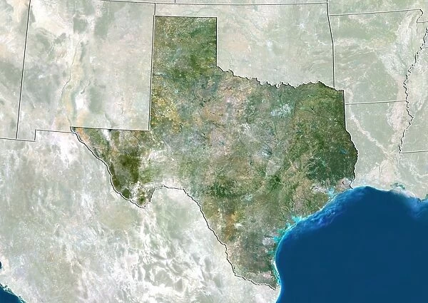 Texas, USA, satellite image
