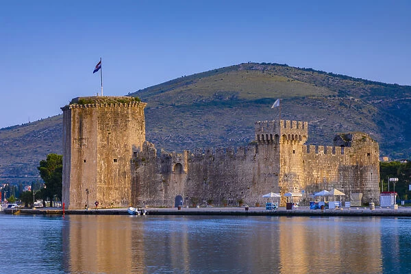 Kamerlengo Fortress, Trogir Harbour, Trogir, Dalmatian Coast, Croatia, Europe