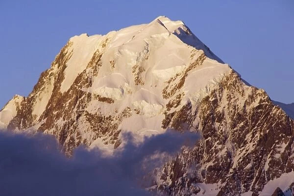 Sunset on the West Face of Aoraki (Mount Cook)
