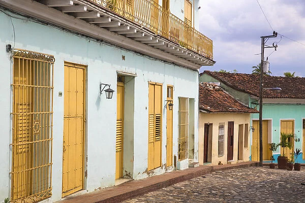 Cuba, Sancti Spiritus, Sancti Spiritus, Colonial houses on Calle Llano