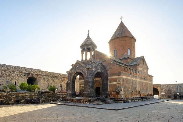 Khor Virap monastery at sunrise, near Lusarat, Ararat Province, Armenia