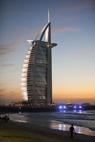 The iconic Burj al Arab hotel in Dubai, UAE