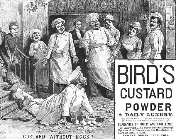 BIRDs CUSTARD POWDER. English newspaper advertisement, 1892