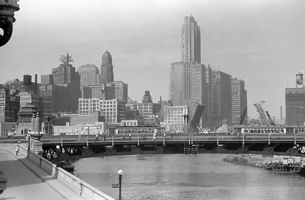 CHICAGO, c1941. A view of Chicago, Illinois. Photograph, c1941