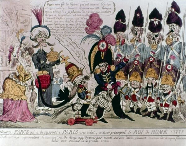 NAPOLEON BONAPARTE (1769-1821). Emperor of France, 1804-1814. Delusion, a New Farce
