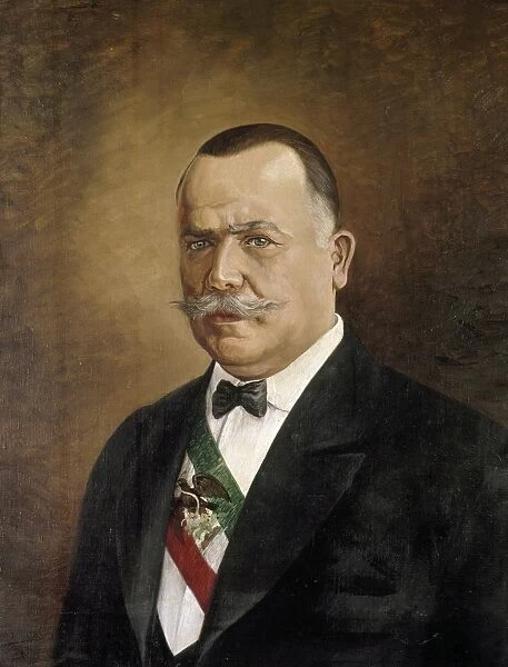 PORFIRIO DIAZ (1830-1915). Mexican general and stateman. Portrait by an unknown artist