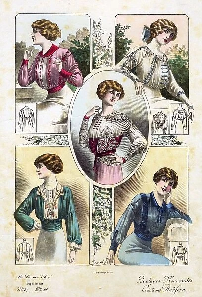 French Fashion 1908 1900s France cc womens portraits
