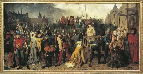 France, Rouen, Joan of Arc Being Led to Stake